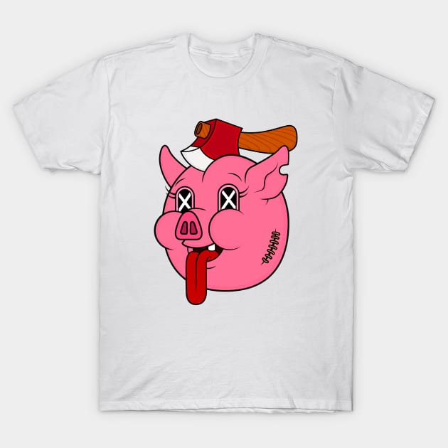 Pig Head T-Shirt by Woah_Jonny